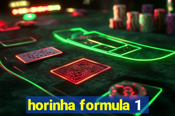 horinha formula 1